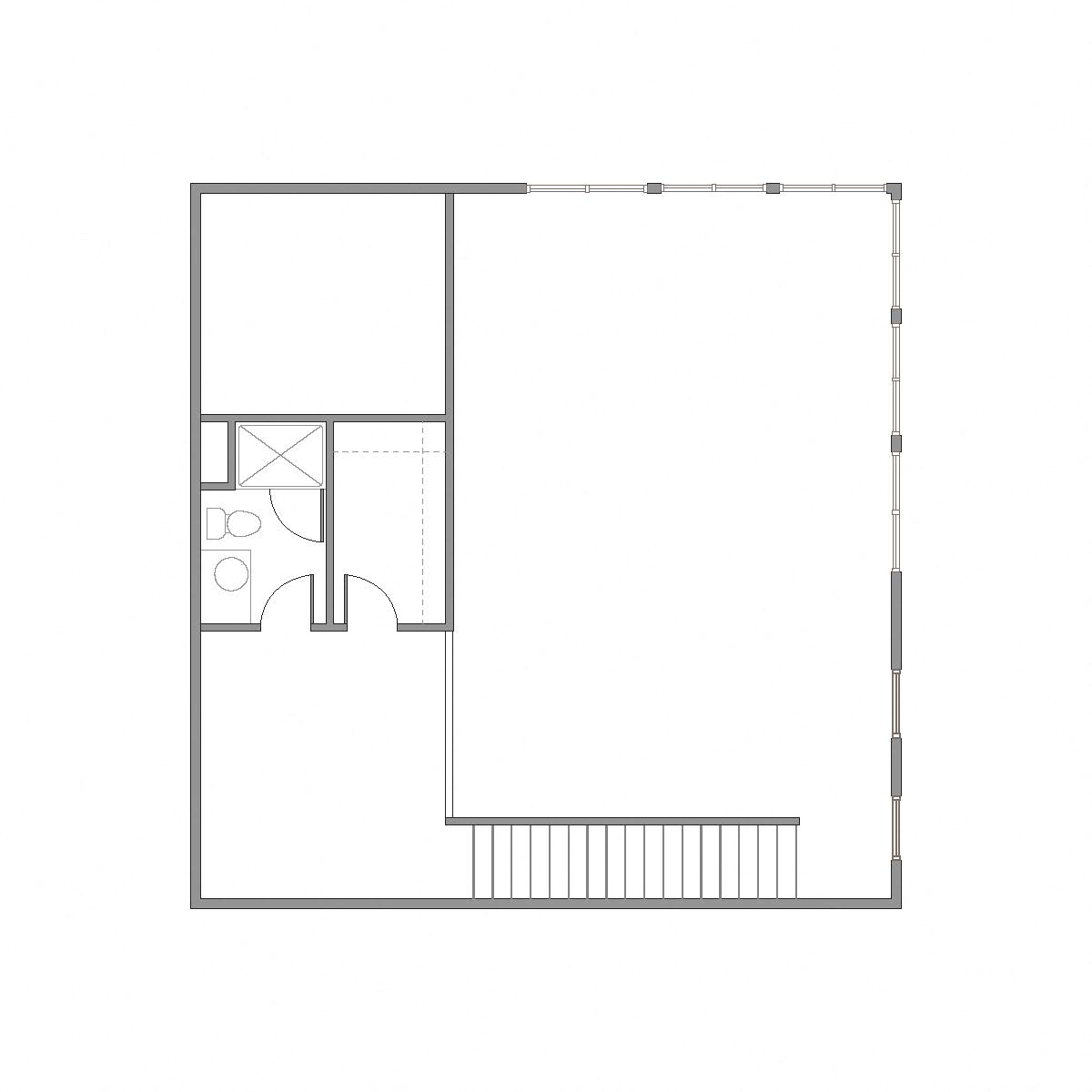 Floor plan for 2 beds, 2 baths, 1231 sqft